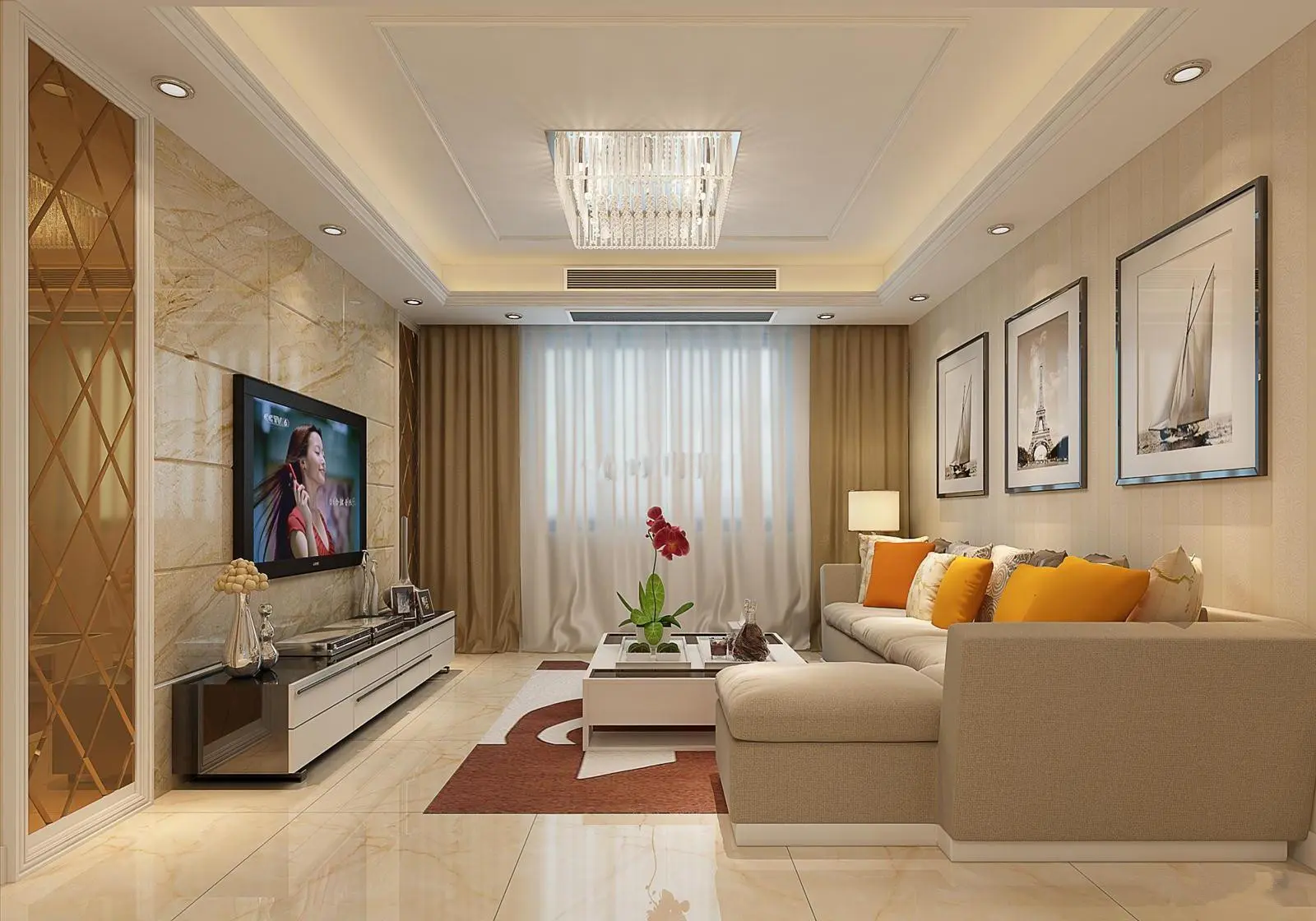 12万现代简约四居室装修案例大全-杭州装修设计-杭州房天下家居装修网