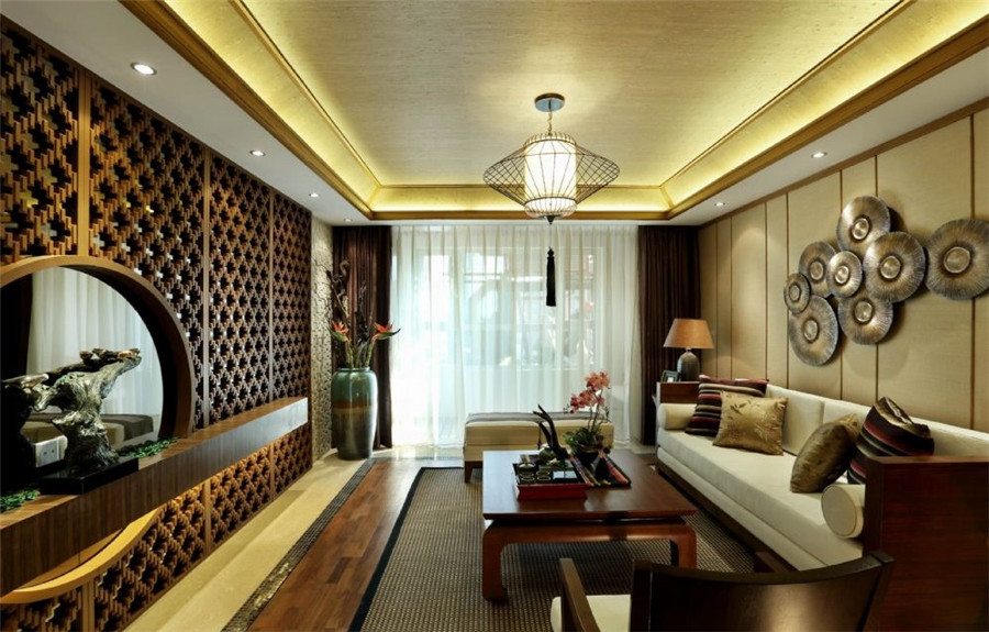 锦绣花木公寓-三居室-中式风格