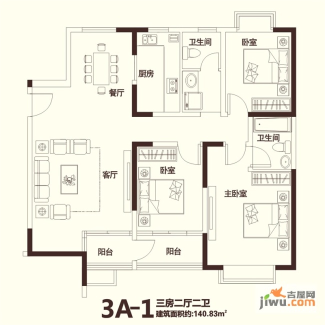 亚星盛世140㎡现代简约风格效果图