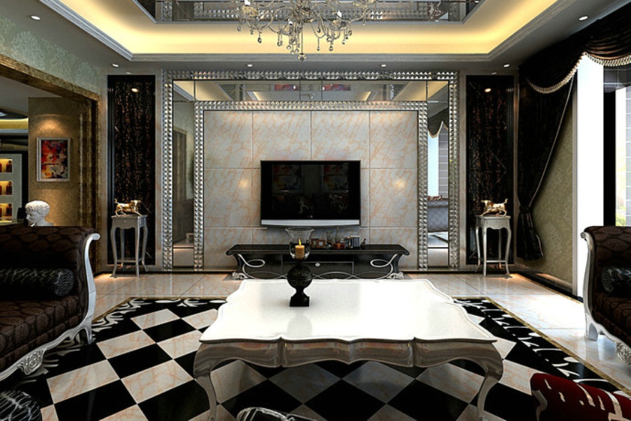 黑白灰银原始色彩，打造精彩奢华现代家居空间