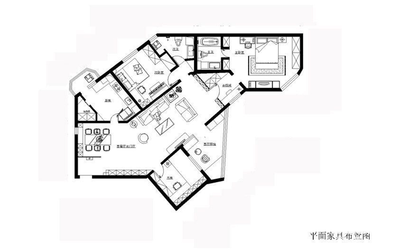 华展国际公寓179平北欧风格效果图设计