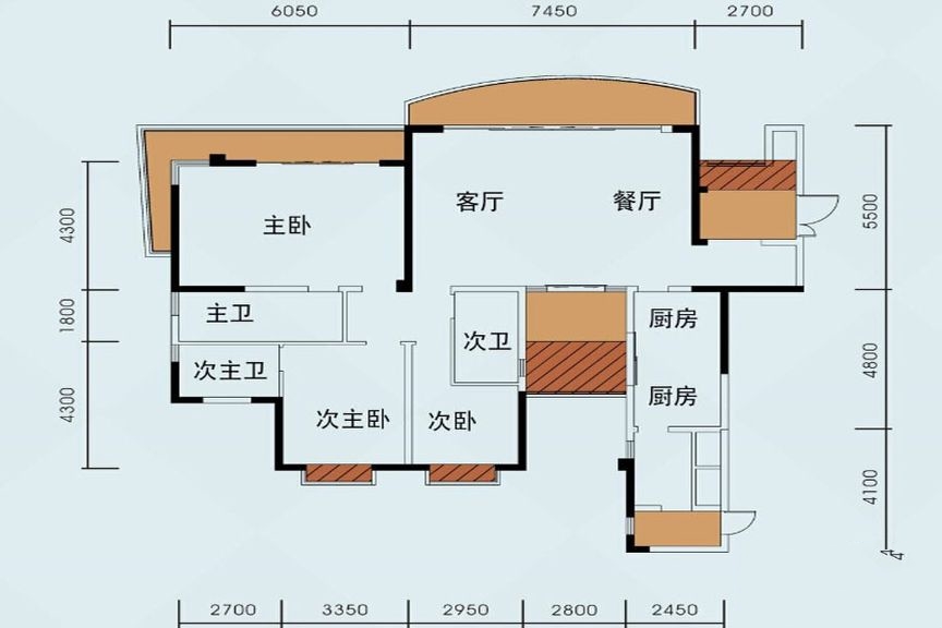 嘉年华青年城smart公寓 三居室 123平