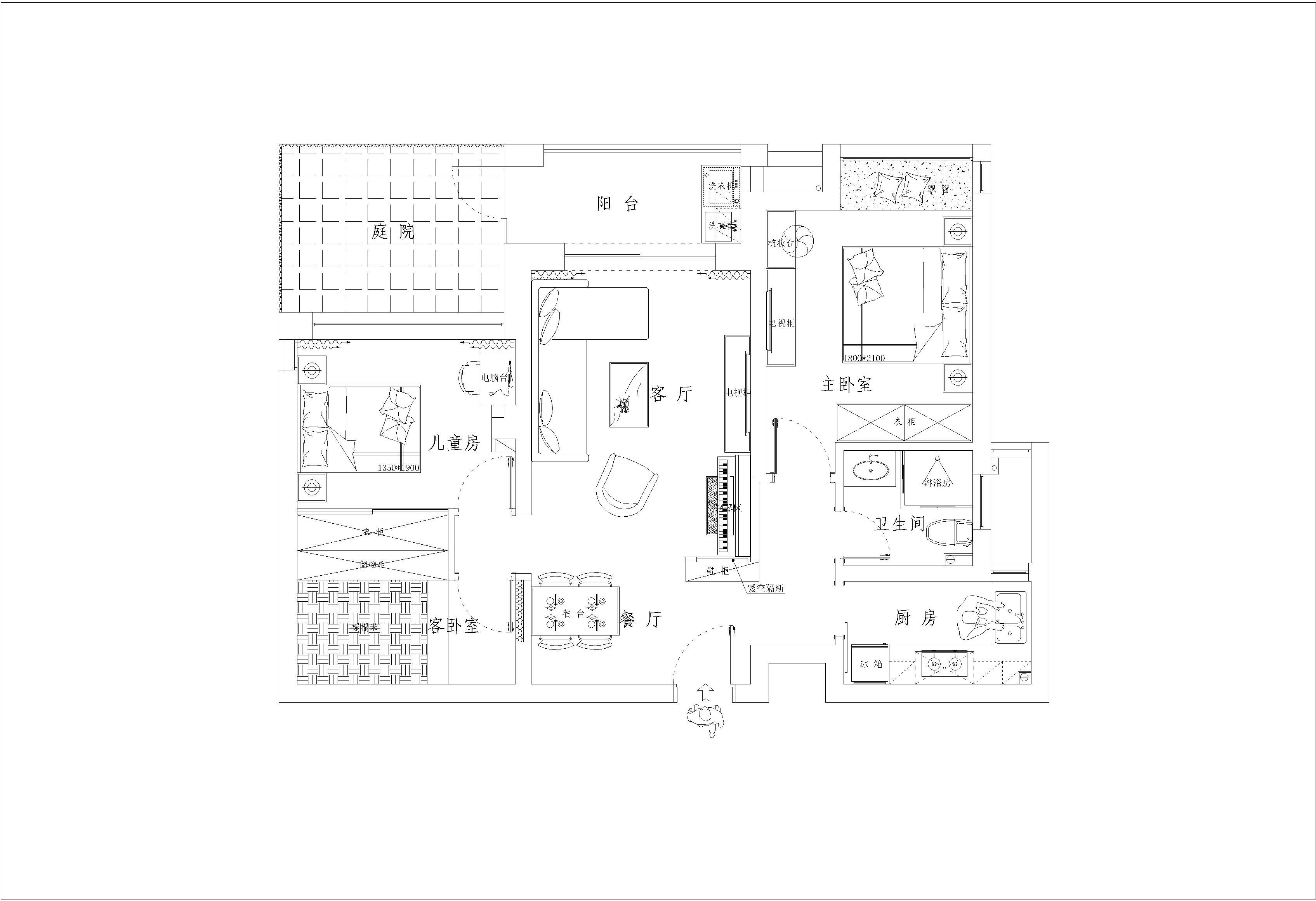 空间活跃而具现代感