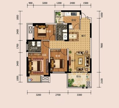 锦兰公馆户型图图片