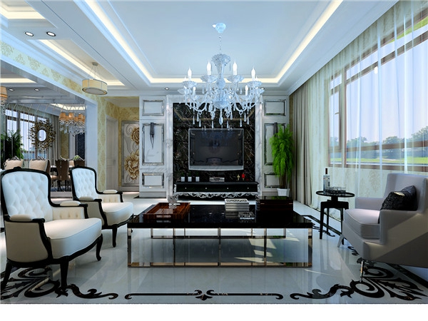 参考：中海国际139户型新古典奢华风格