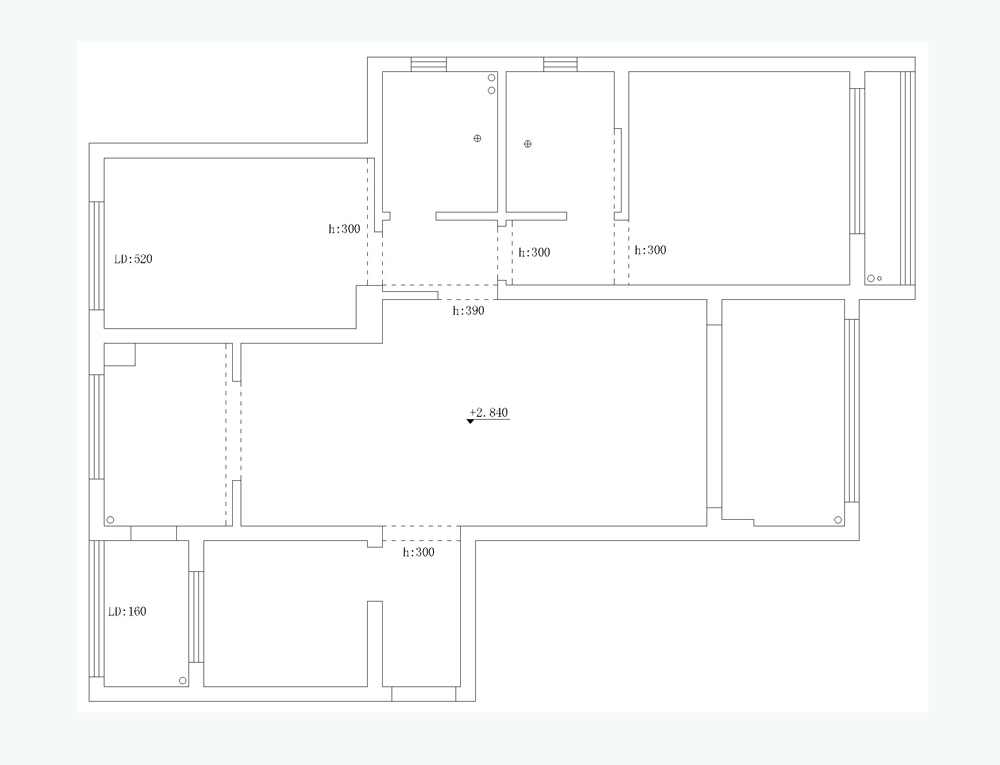 碧桂园123㎡三室两厅简欧风格案例