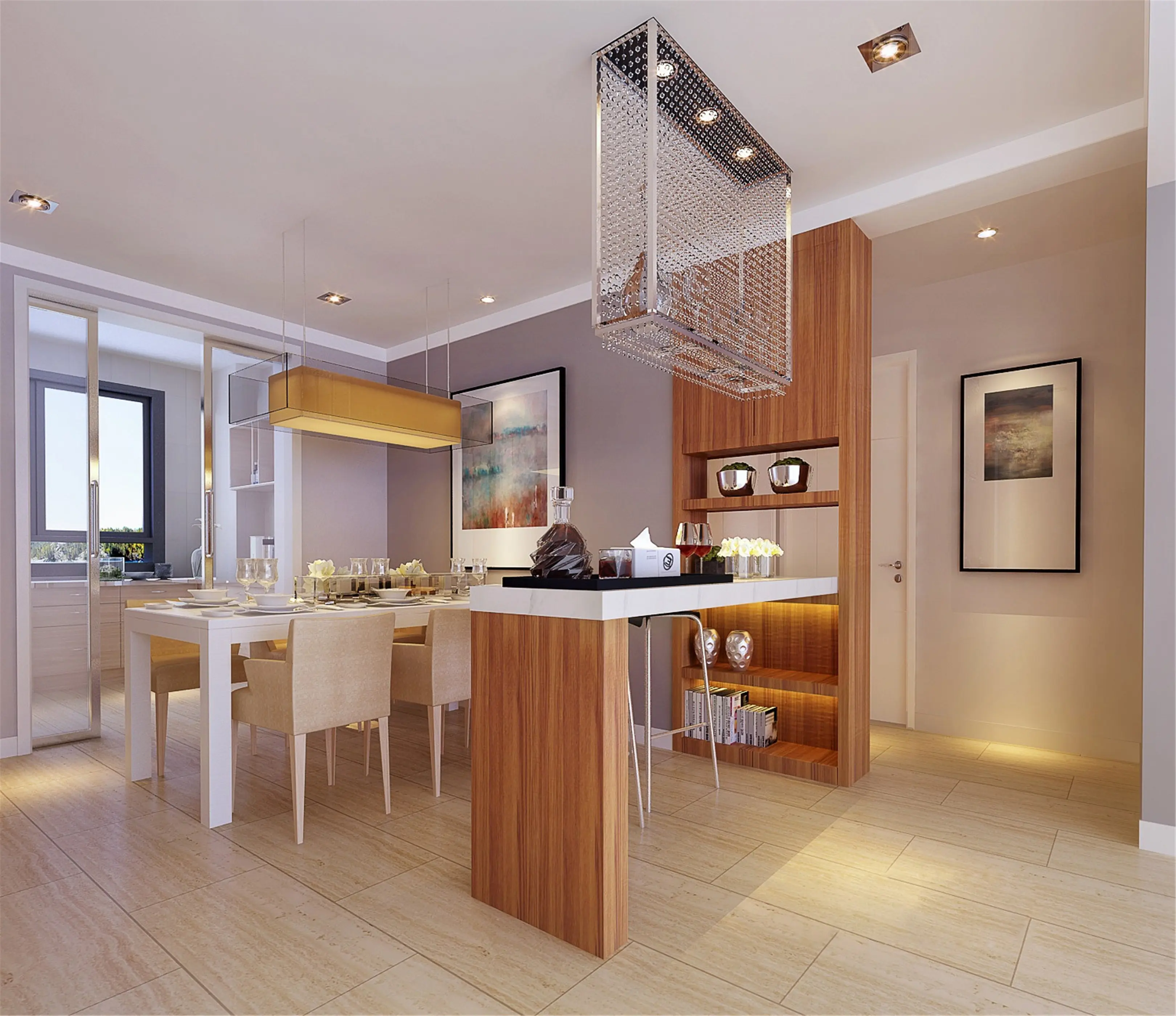 现代简约三居室93平米6.