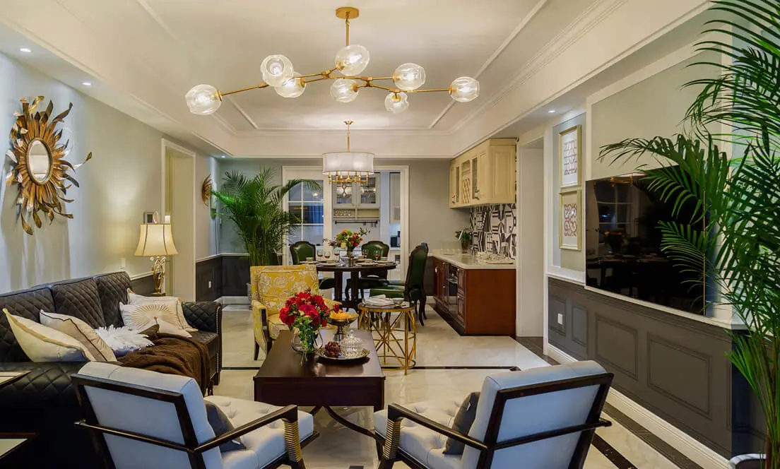 客厅 三居室美式风格装修