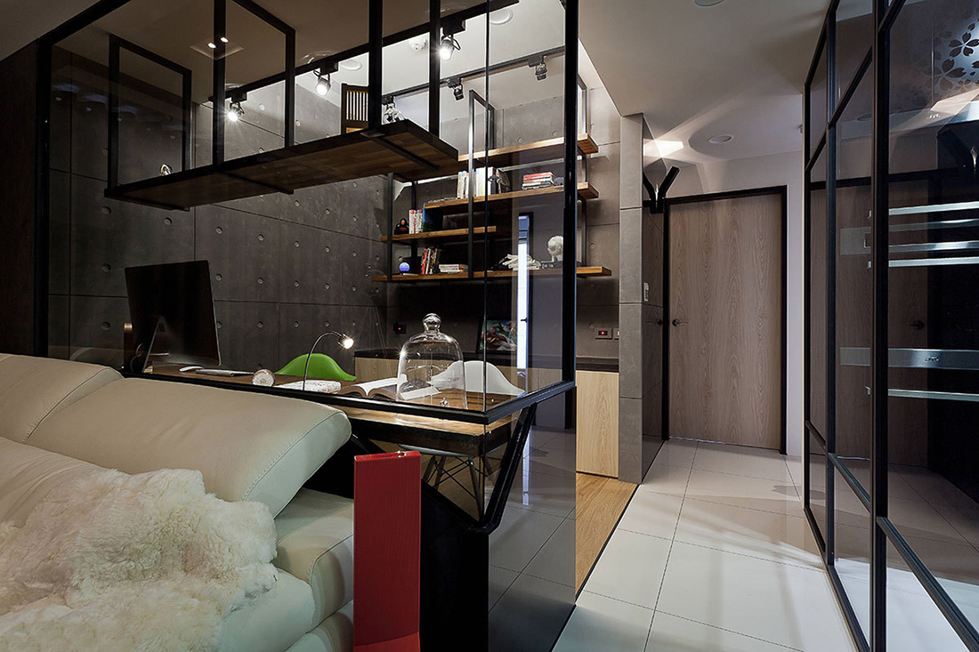 杭州天阳尚城国际129平四居室混搭风格装修案