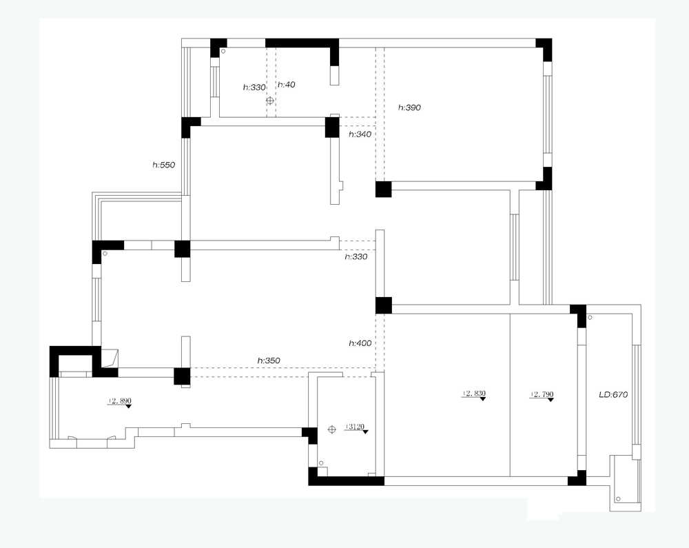 康诗丹郡140㎡三室两厅美式风格案例