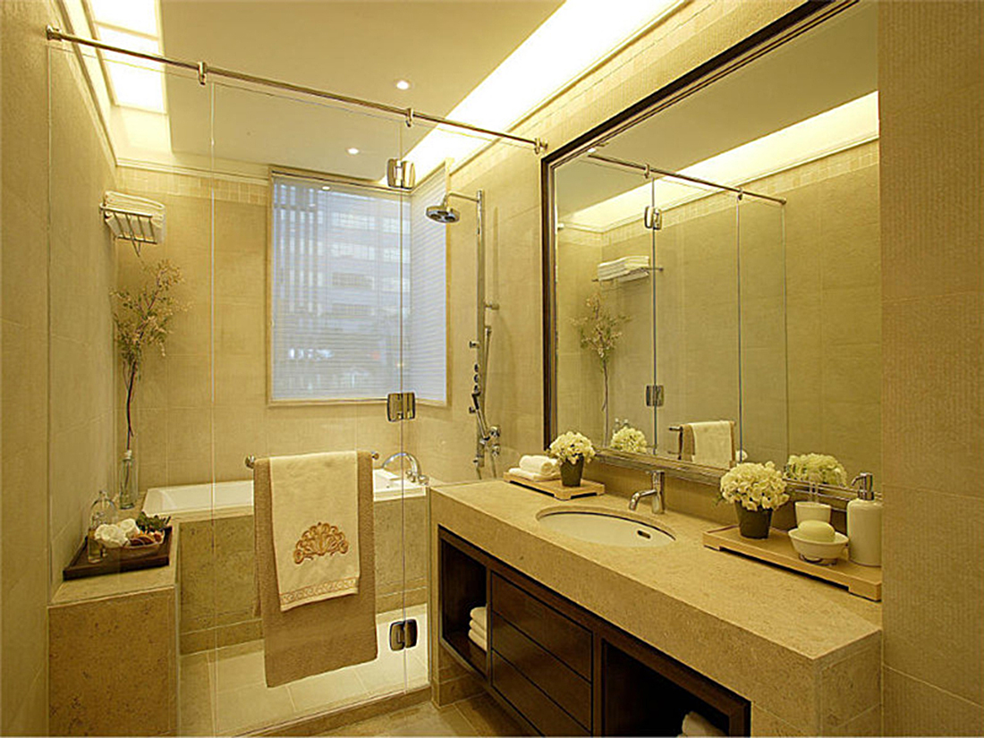 杭州理想银泰城130平三居室欧式风格装修案例