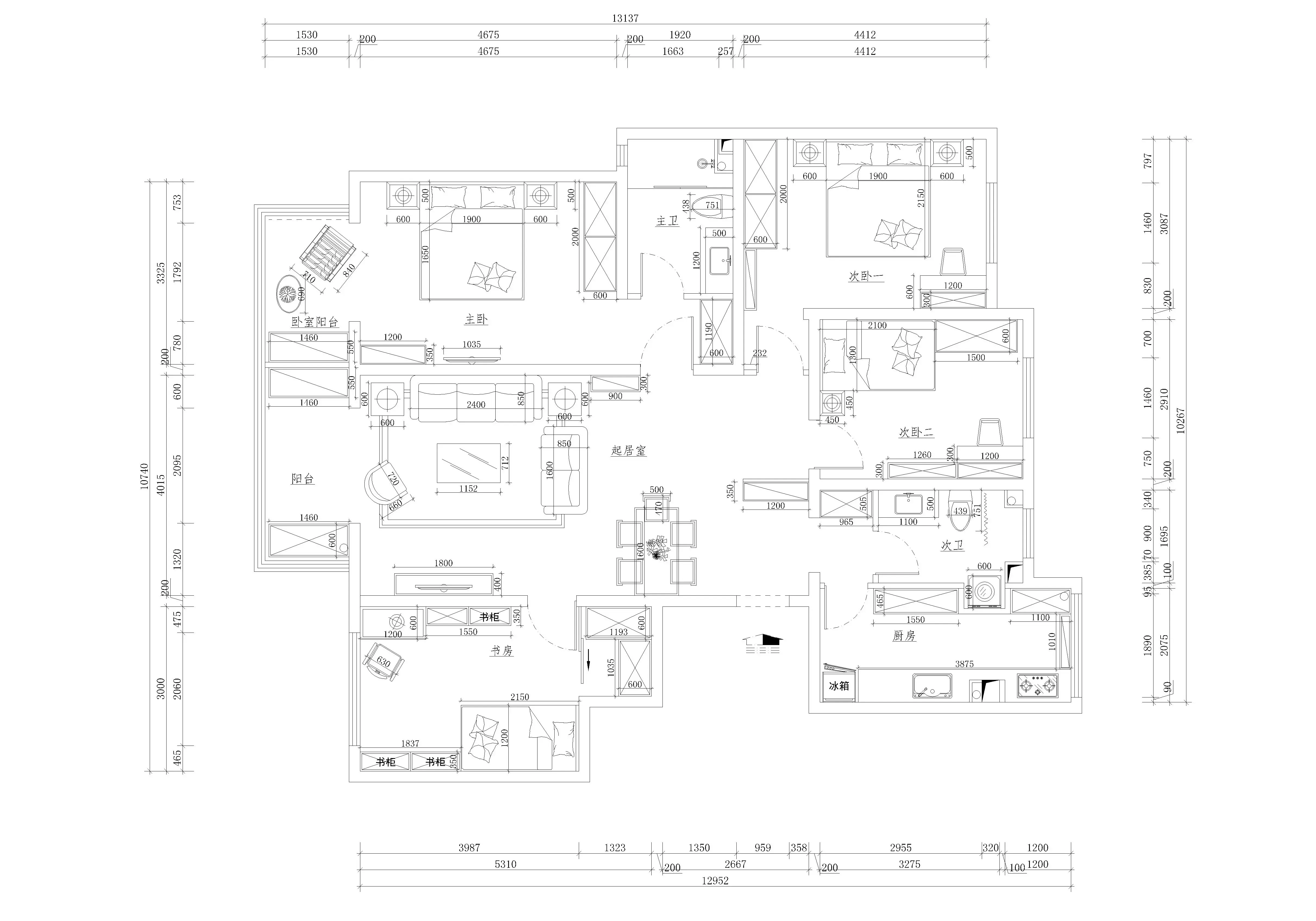 新中式风格四居室