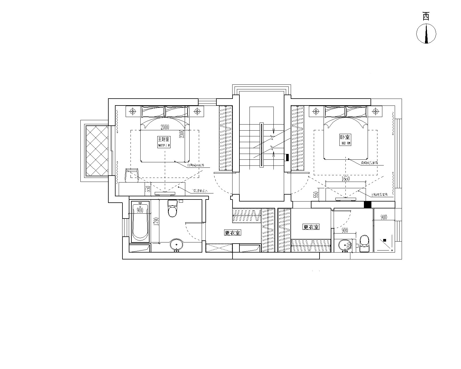 现代中式风格别墅设计方案效果图