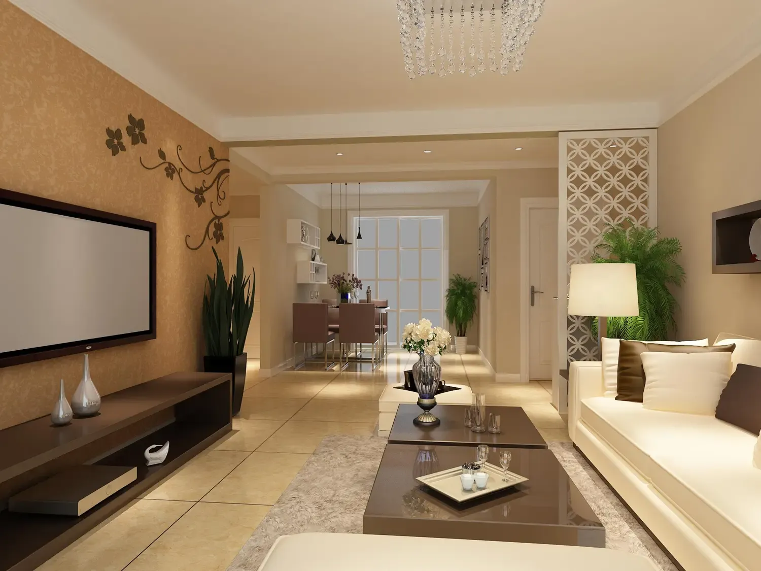 天意华苑三室两厅两卫现代简约风格