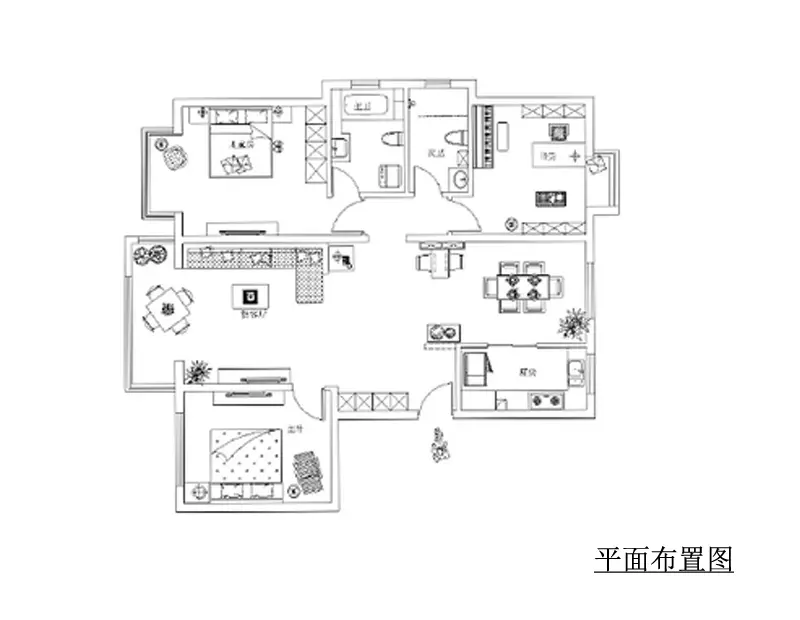 知春里（128平）地中海风格案例赏析