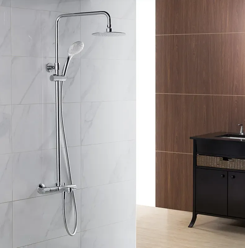 科勒(kohler) 科勒齐悦三出水恒温淋浴花洒套装(硬管连接k-99741t-9