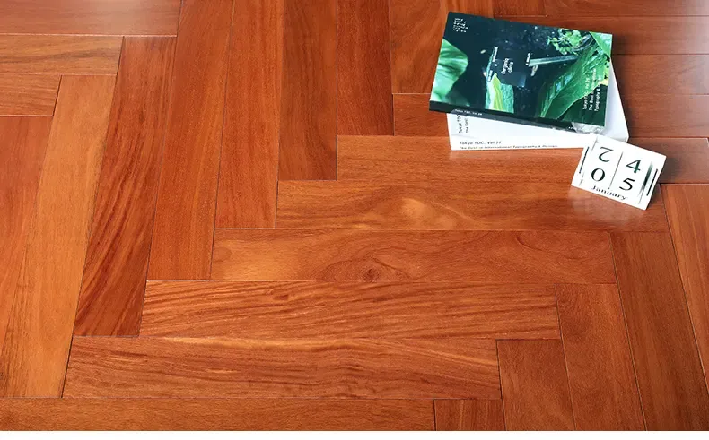 大自然(nature) 大自然地板 实木地板 二翅豆 人字拼 裸板 自由自在长