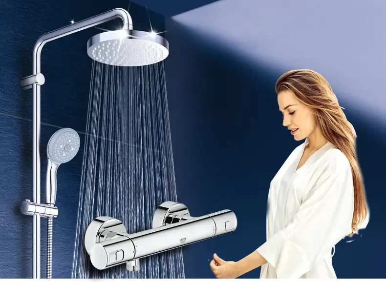 高仪(grohe) 进口花洒新天瀑系列卫浴智能恒温顶喷200mm花洒