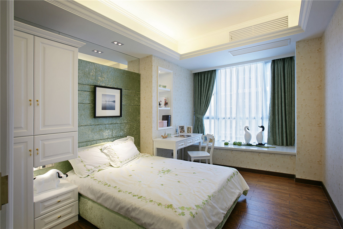 杭州新湖果岭118平三居室欧式风格装修案例