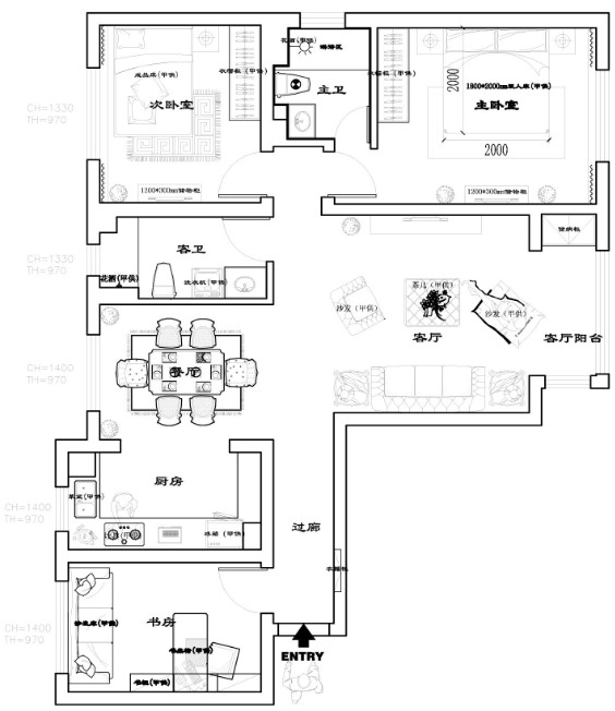 保利玫瑰湾 现代简约 三居室