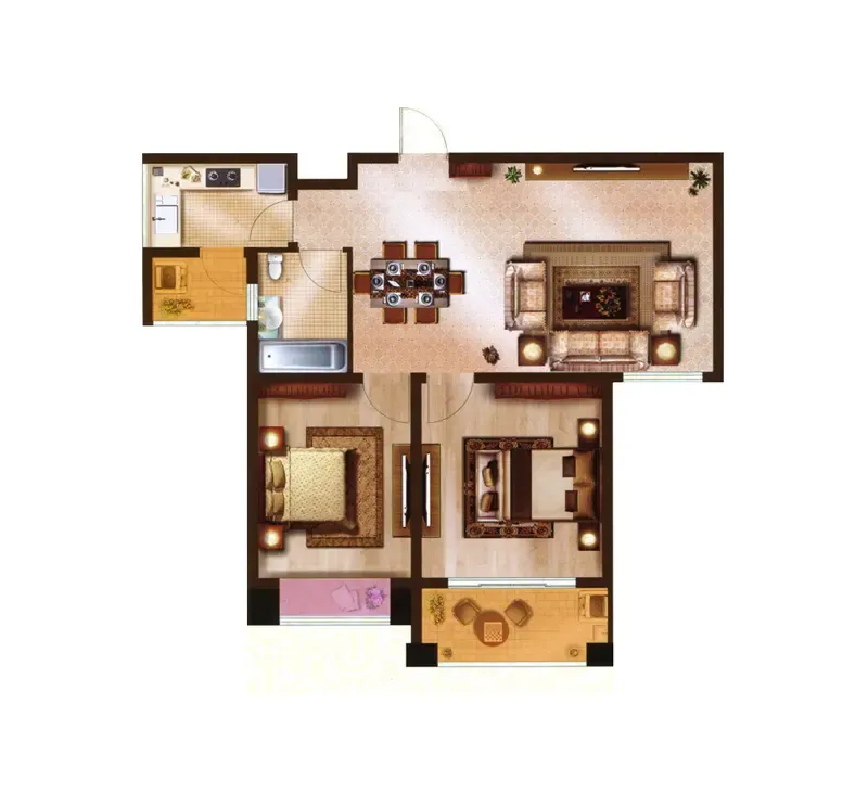 8万-鸿艺豪苑装修案例-上海房天下家居装修网