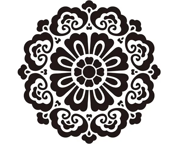 骏辉硅藻泥吊顶天花贴花图案 ddth-022古韵花纹 订金价