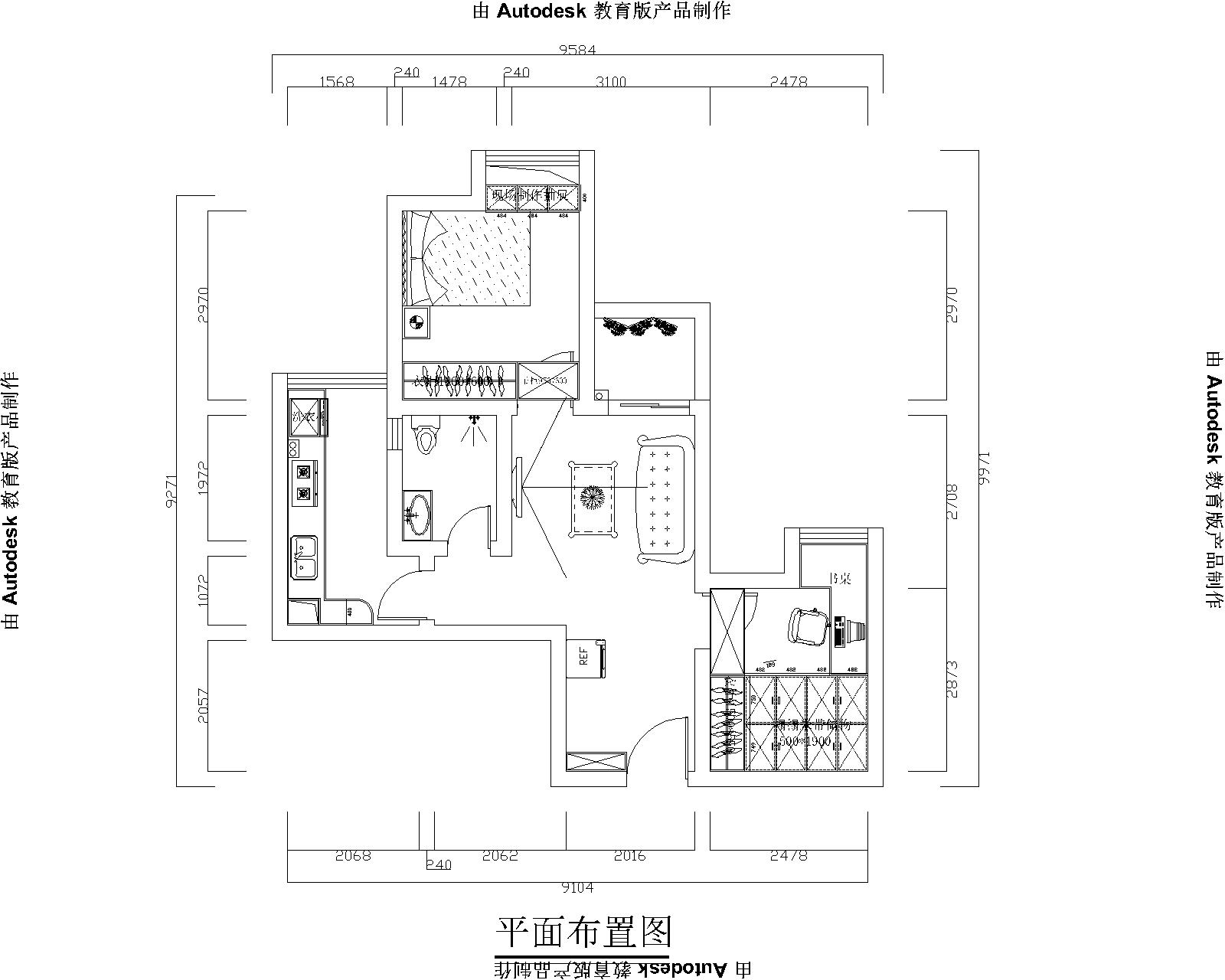 恒大曹家巷广场58平米现代简约风格案例