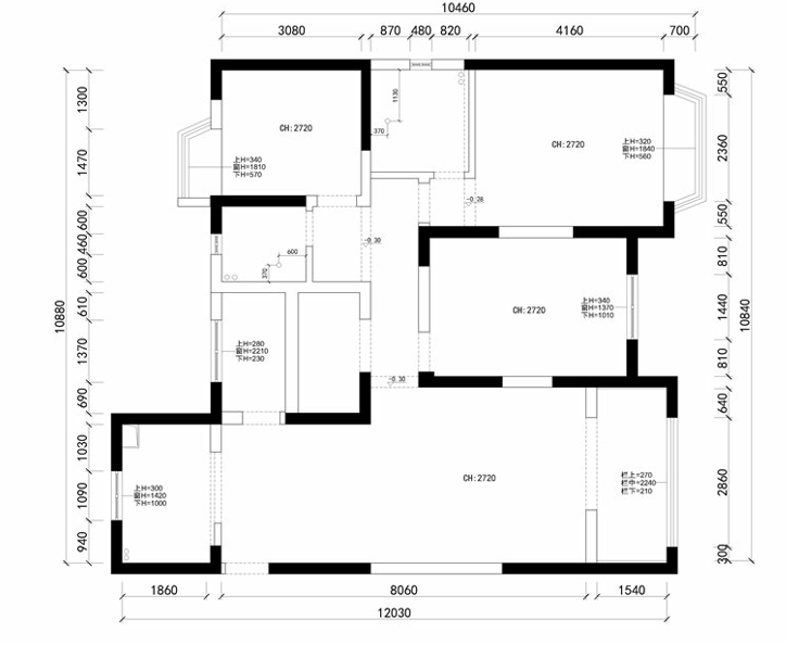 红豆人民路9号140平简欧风格实