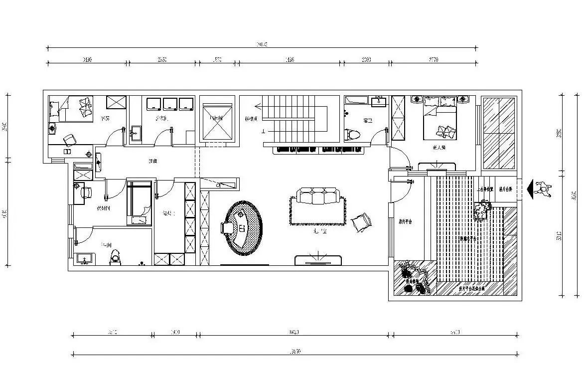地下一层平面布置图.