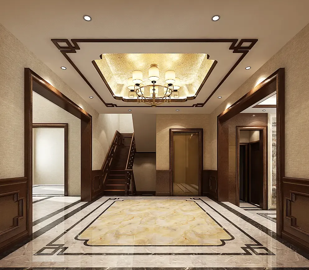 中式过厅,简约明亮.