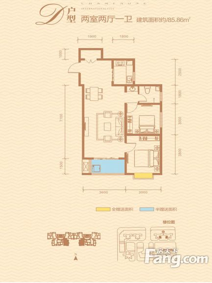 西安香缤国际城小区—现代简约风格装修效果图