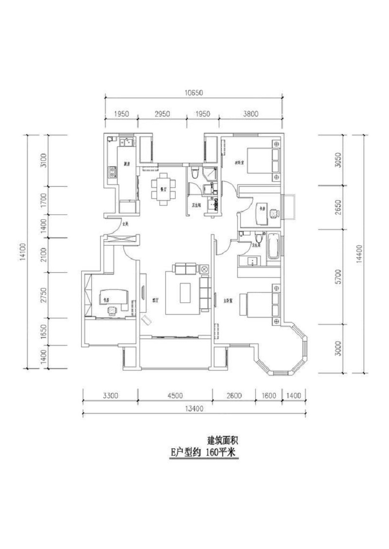 金科王府160㎡新中式风格装修