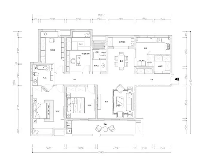 金科世界城180平新中式风格实景图