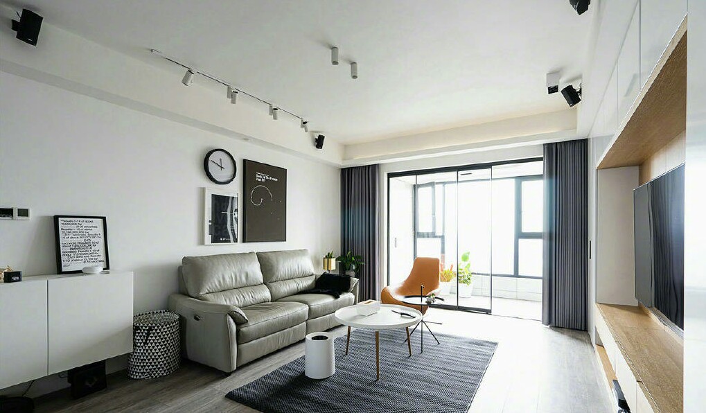 现代简约武汉绿地新都会两室两厅一卫94平米