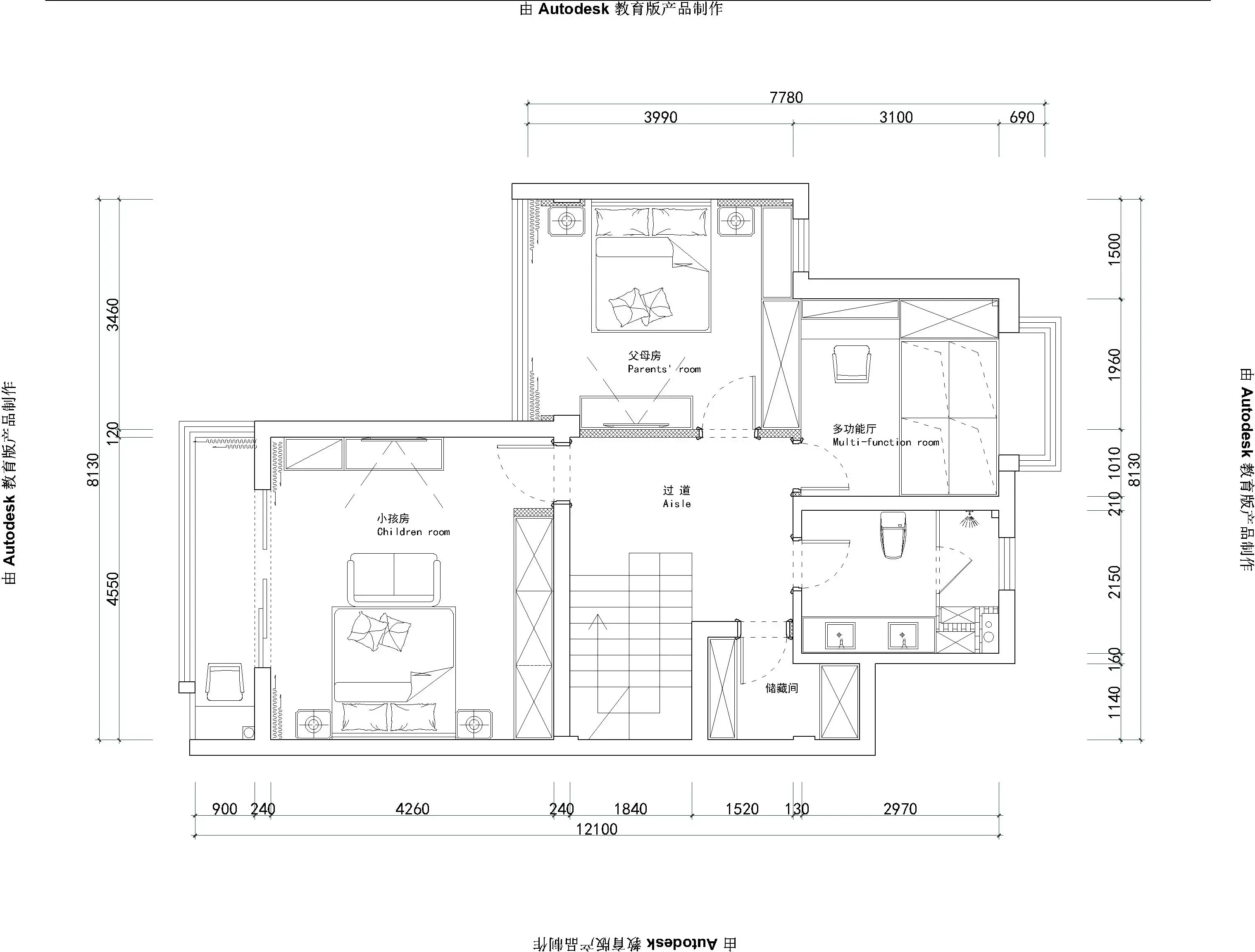 简欧风格四居室242平米80万-现代园墅装修案例-苏州房天下家居装修网