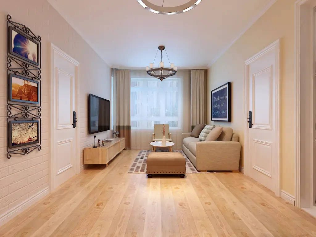 现代简约二居室48平米7万-复兴南苑装修案例-杭州房天下家居装修网