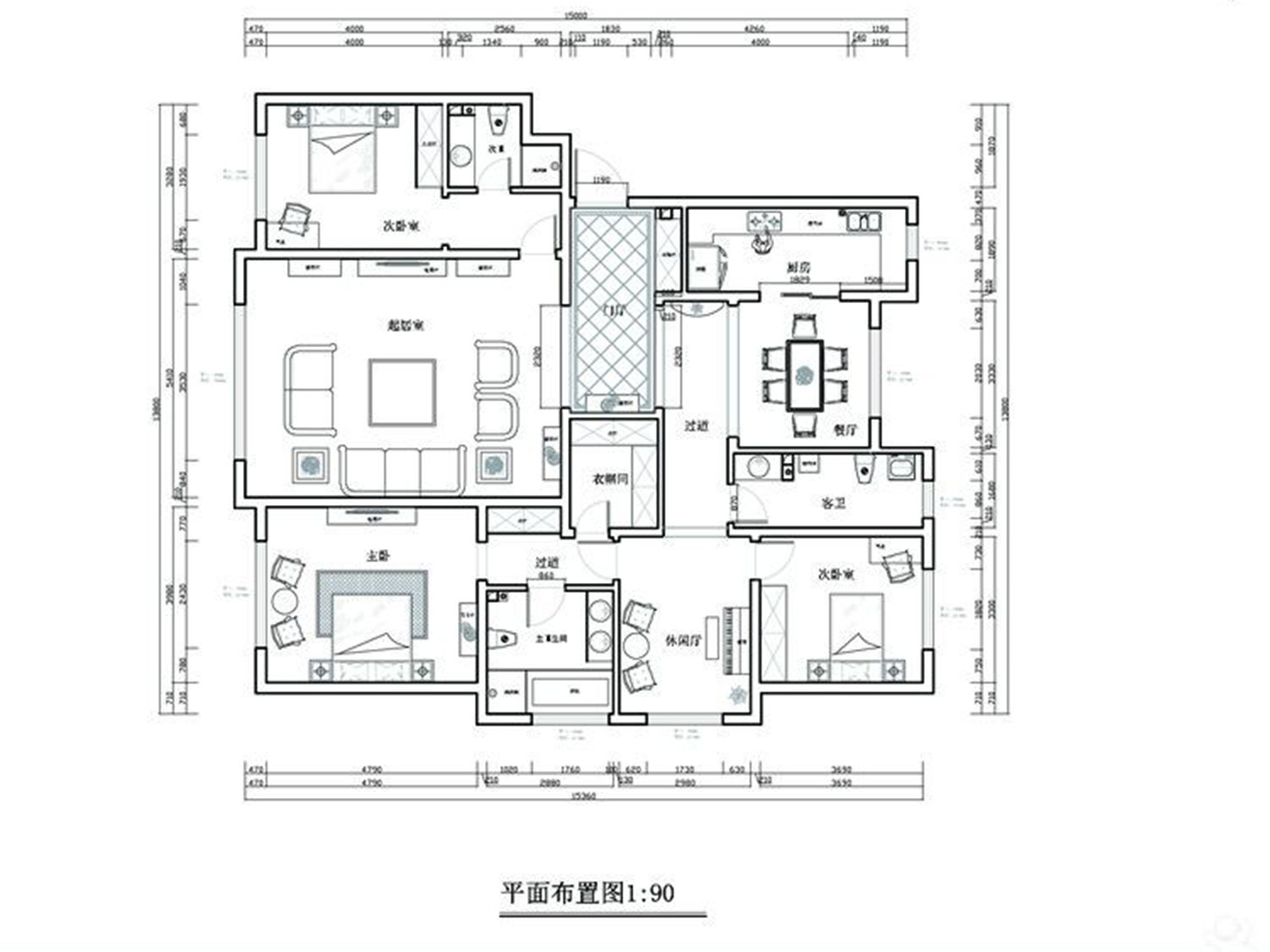 海河大观188平方案设计