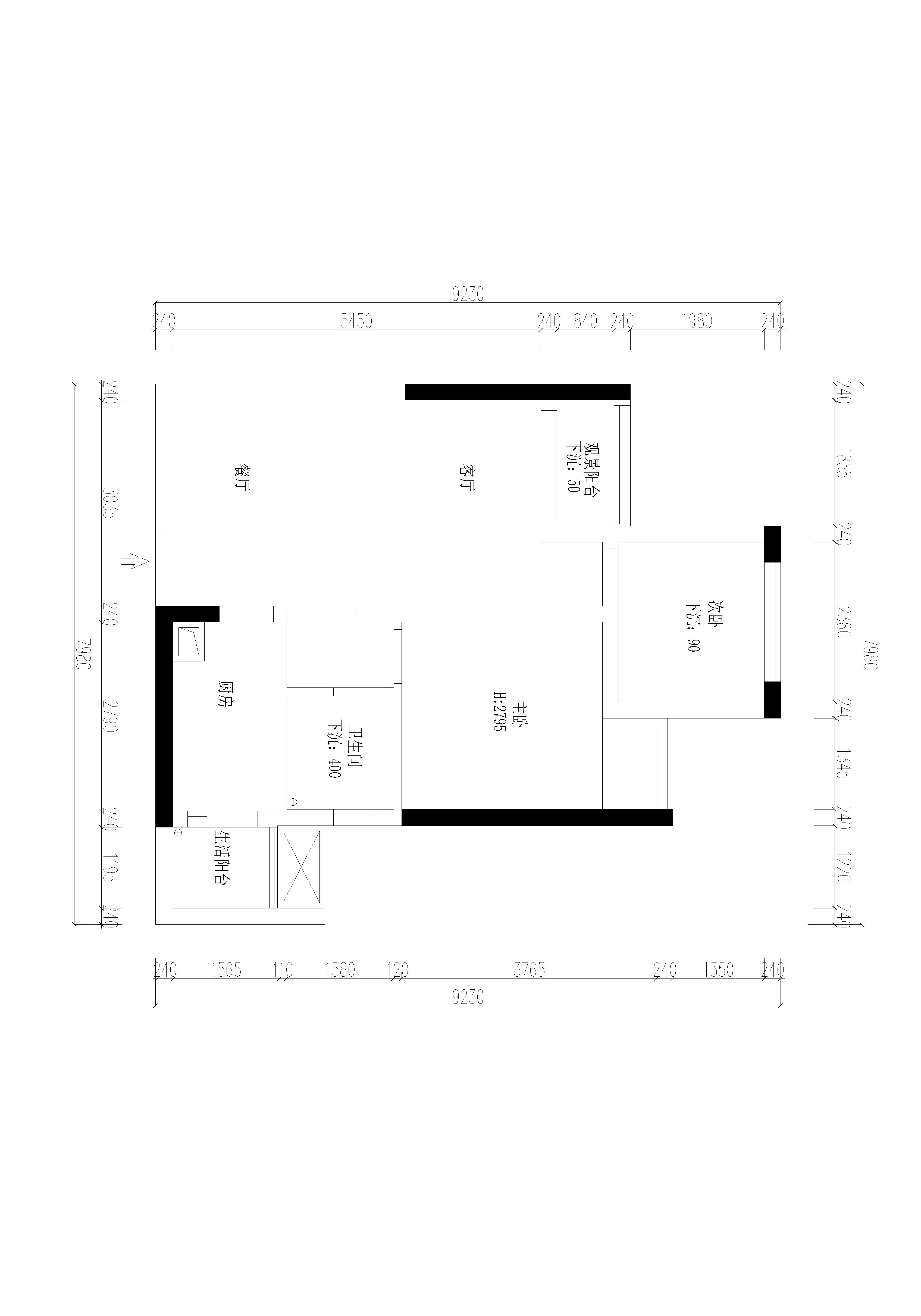 中国铁建万国城68號日式两室