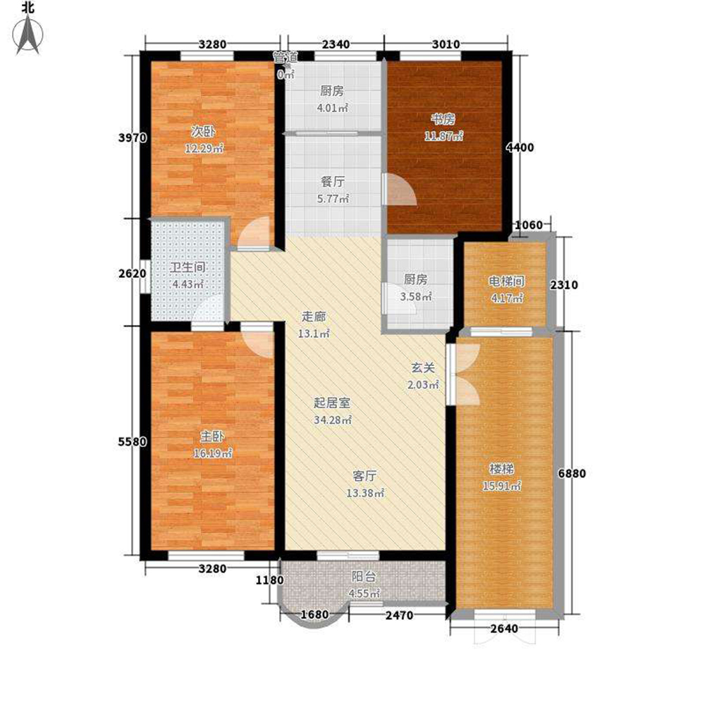 简约◆4室2厅◆147㎡◆半包13.6万