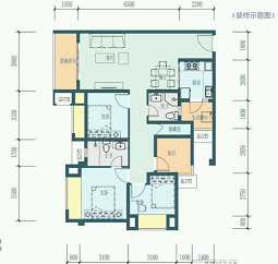 保利爱尚里李姐家简约装修效果图