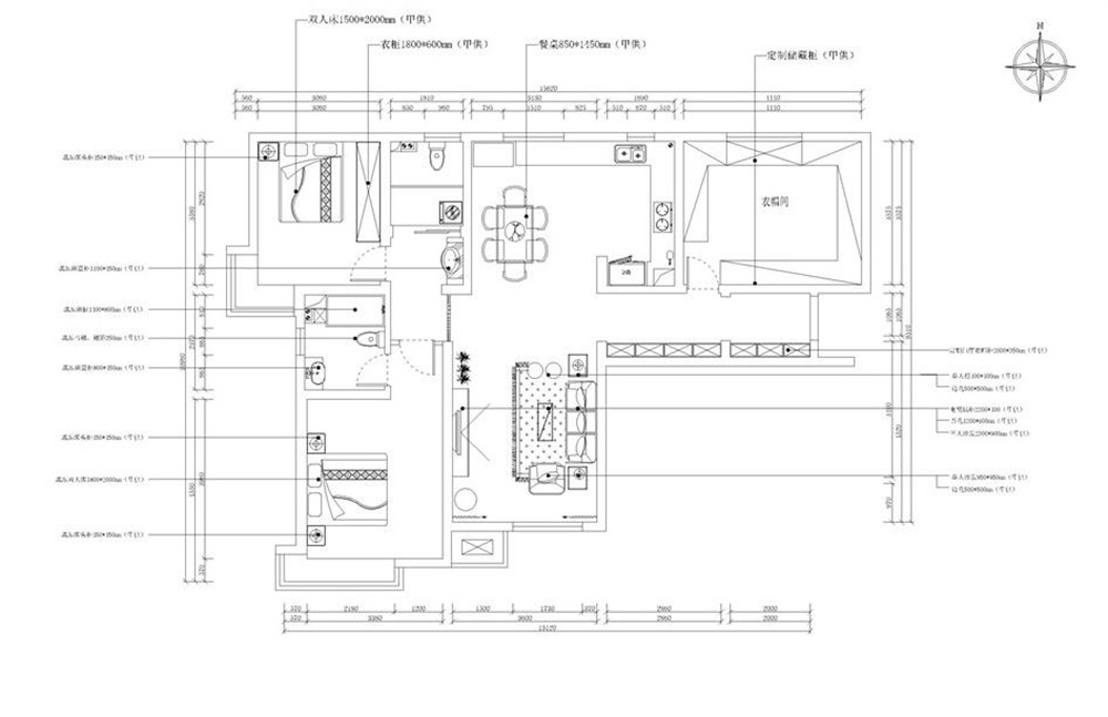 【力天装饰】融创君澜-135㎡-北欧