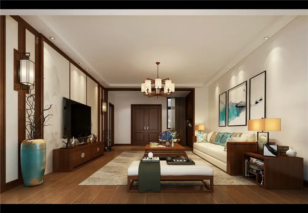 君悦府 复式楼 新中式风格 丛一楼装饰