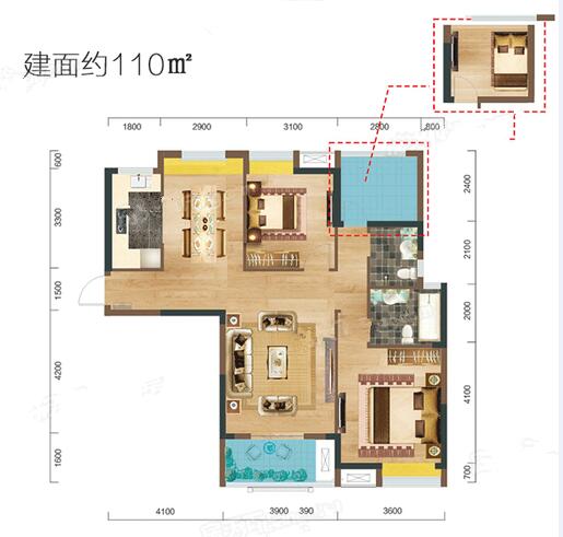 江南新天地 110平 时尚现代