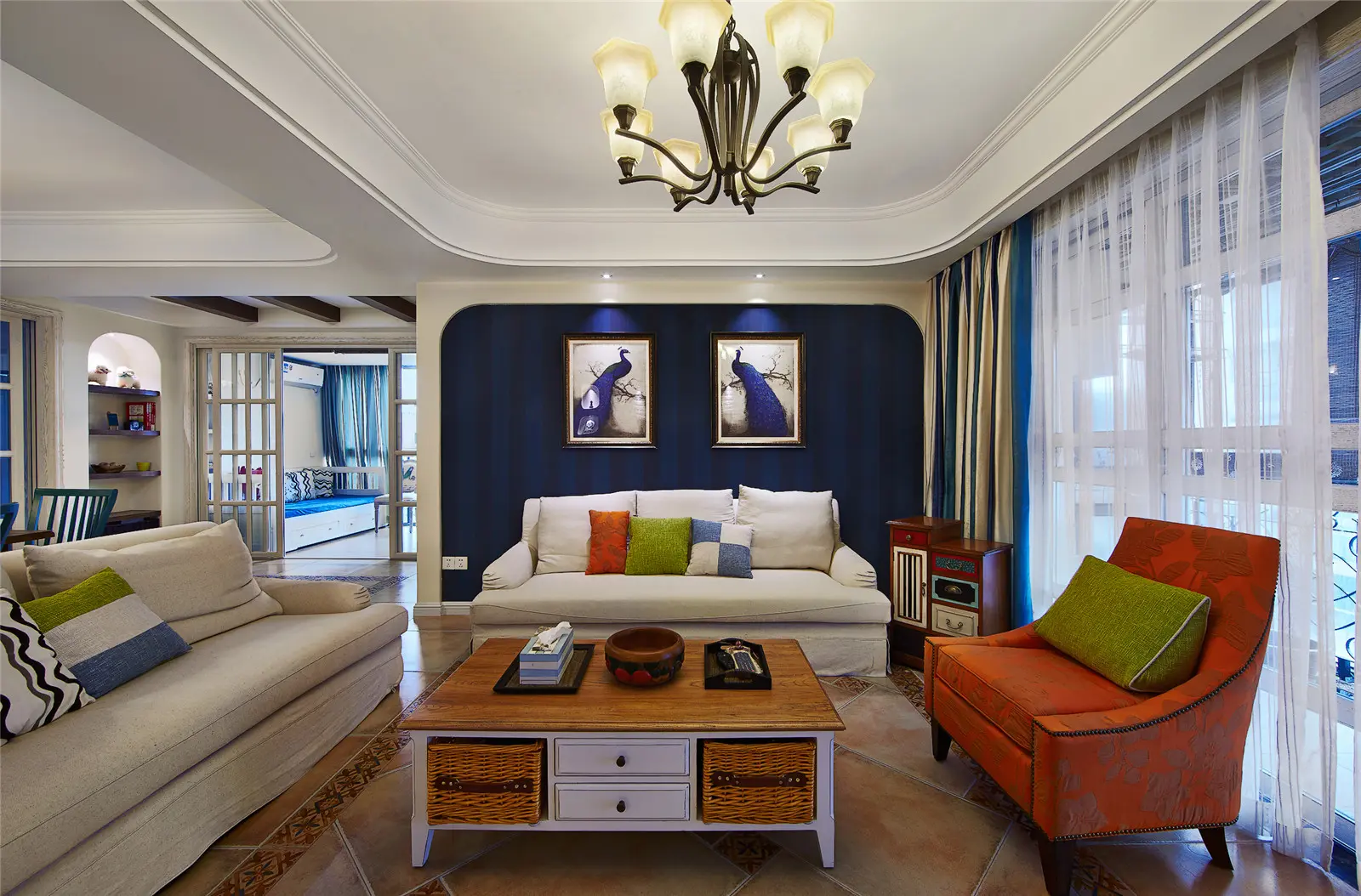 风雅钱塘四居室简美混搭