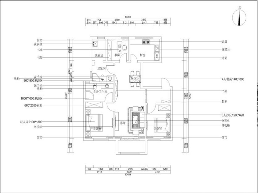 【力天装饰】财富绿道丹庭-124㎡-现代风格