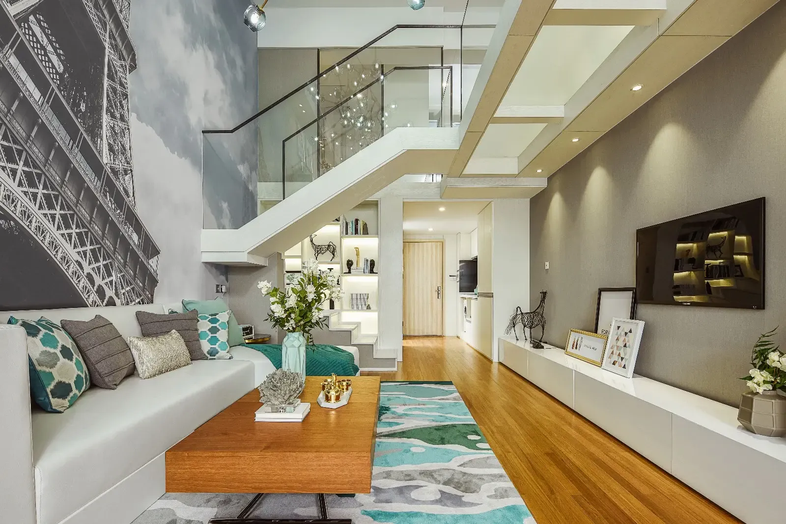 明湖天地150㎡现代风格装修