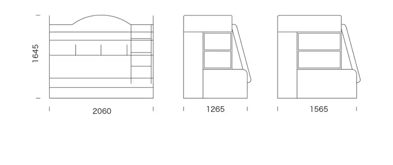 布拉德青少年上下床双层床女孩公主高低床子母床男孩上下铺
