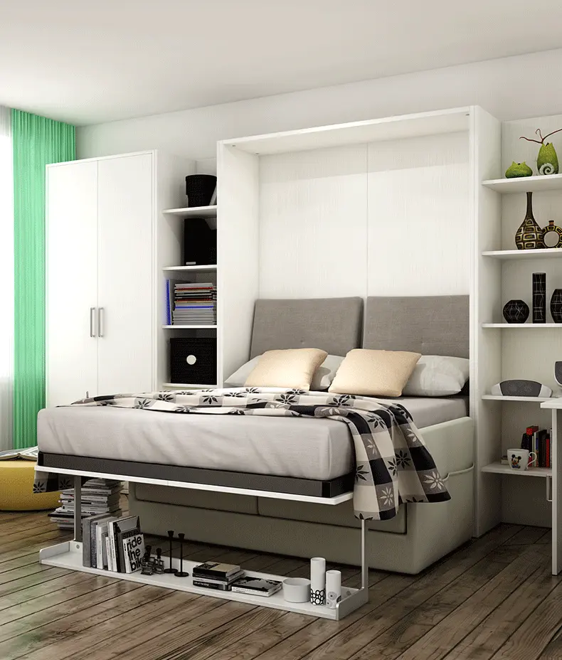 鹭鸶定制壁床隐形折叠床单人墨菲床午休壁柜组合翻转床翻板多功能