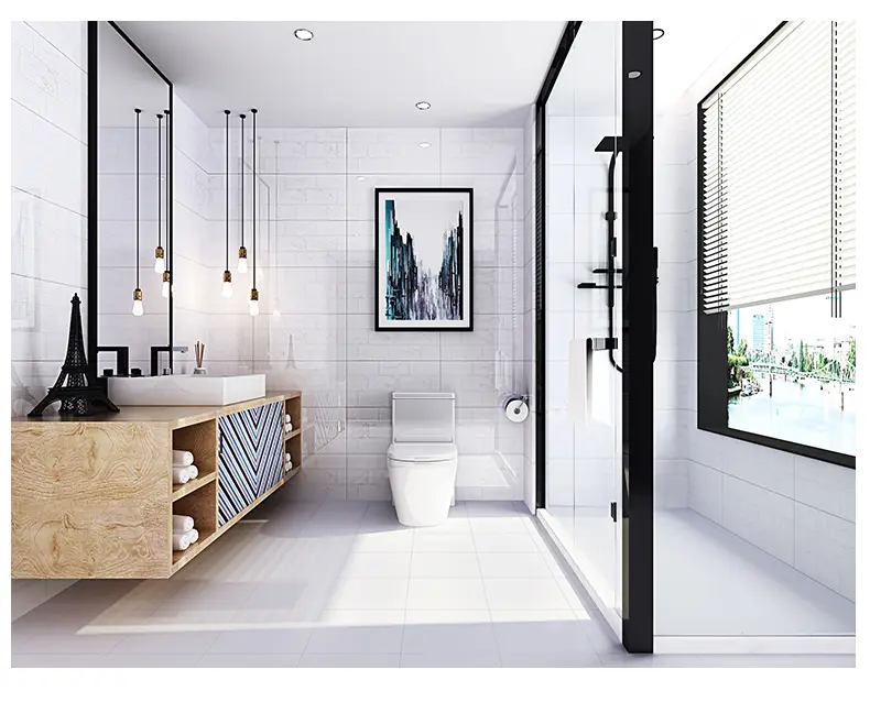 宝润 浴室配套墙砖地砖 300×600卫生间厕所防滑耐磨釉面格子