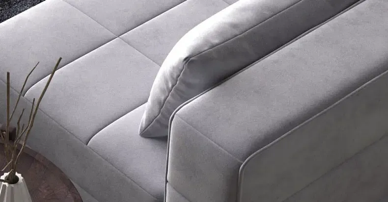 狄普布艺沙发现代简约大小户型沙发客厅家具转角可折洗布沙发组合